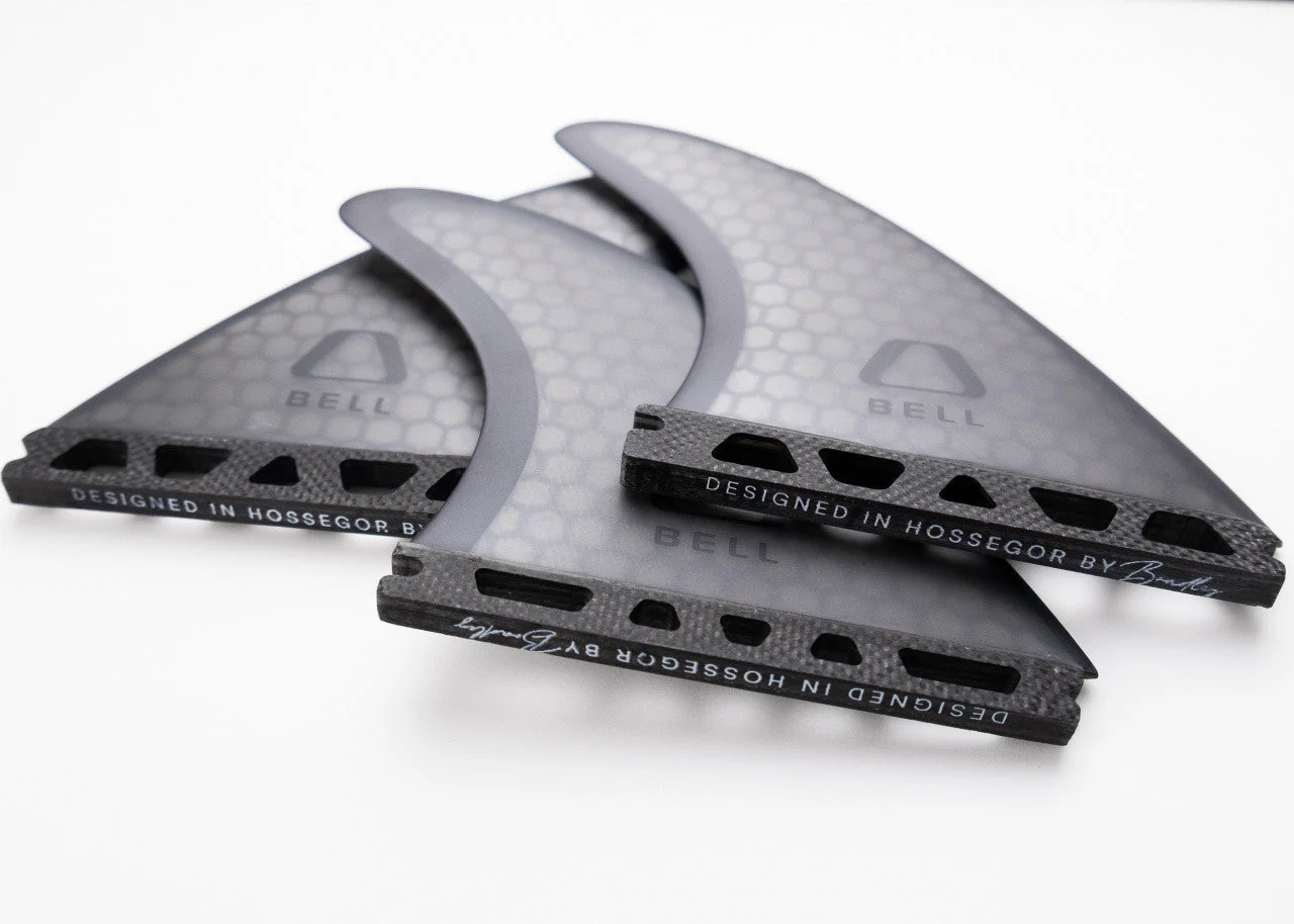 Bell Medium Thruster Surfboard Fins Honeycomb Black - Image 3