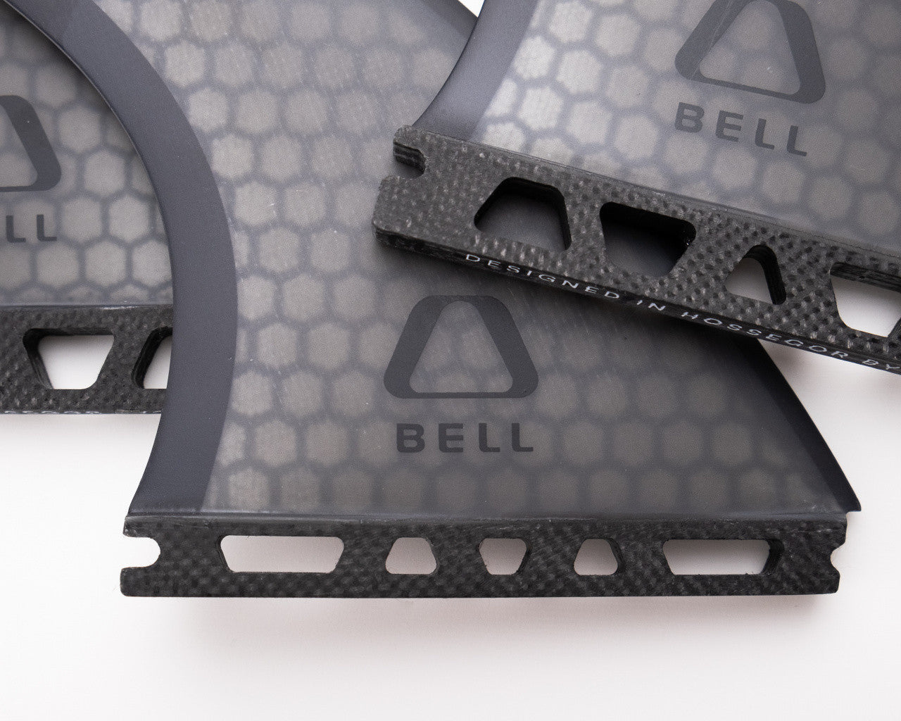 Bell Medium Thruster Surfboard Fins Honeycomb Black - Image 4