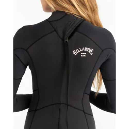 Billabong Launch 3:2mm GBS Wetsuit Women Steamer Pacific Blue / Antique Black - Image 10