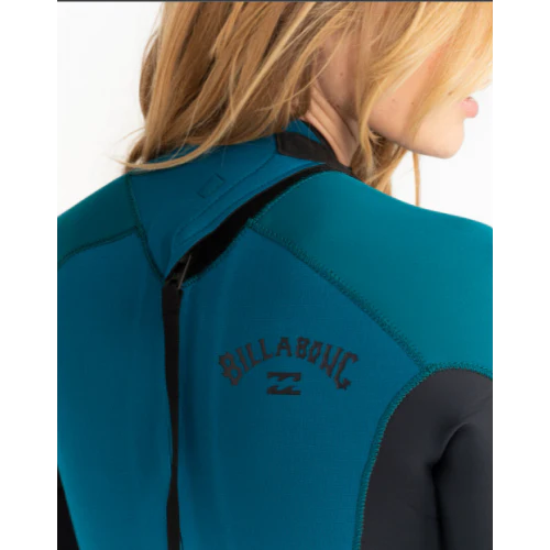 Billabong Launch 3:2mm GBS Wetsuit Women Steamer Pacific Blue / Antique Black - Image 5