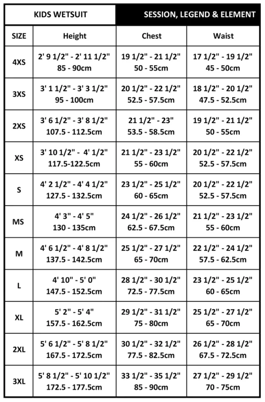 C-Skins Element 3:2 Junior Unisex Steamer Wetsuit - Image 22