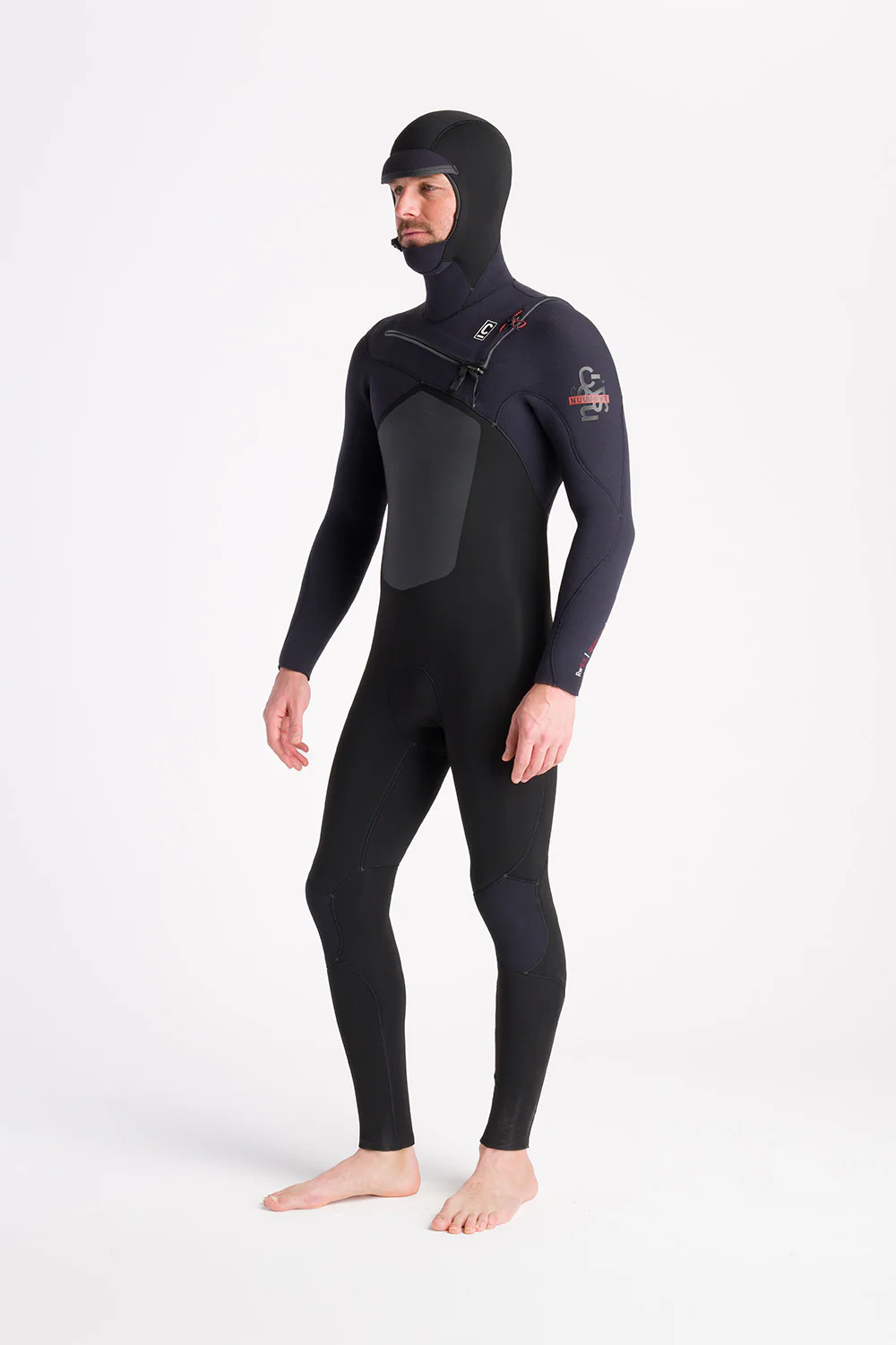 C-Skins NuWave ReWired 6:5:4 Mens Chest Zip Hooded Winter Wetsuit - Image 6