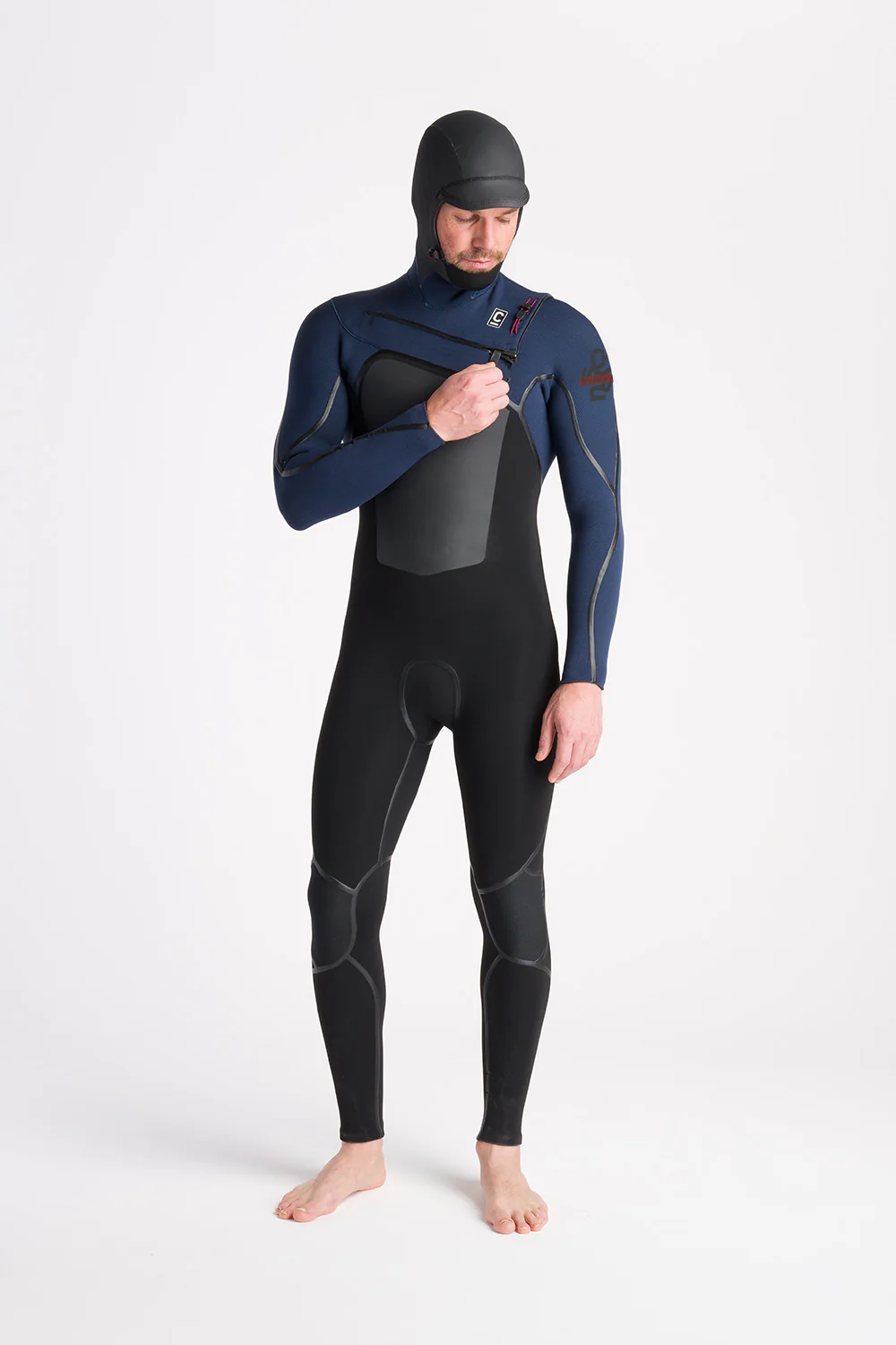C-Skins NuWave Wired 5:4 Mens LQS Chest Zip Hooded Winter Wetsuit - Image 5