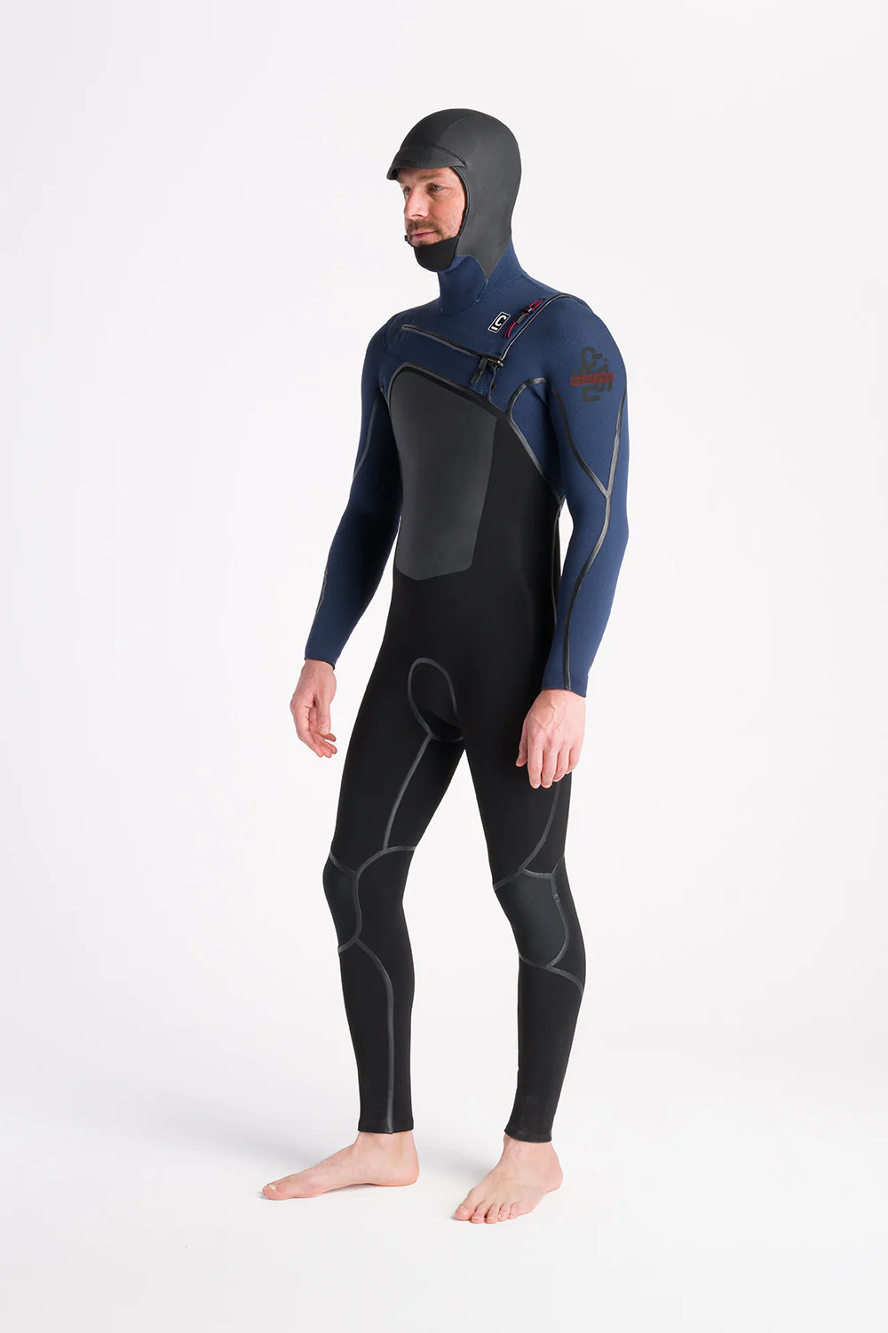 C-Skins NuWave Wired 5:4 Mens LQS Chest Zip Hooded Winter Wetsuit - Image 8