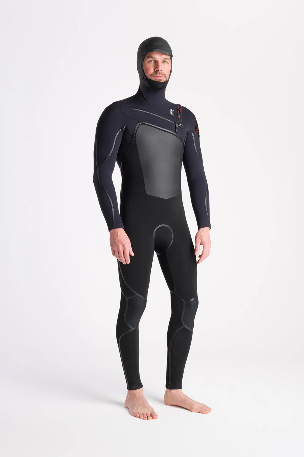 C-Skins NuWave Wired+ 6:5 Mens LQS Hooded Winter Wetsuit Steamer - Image 11