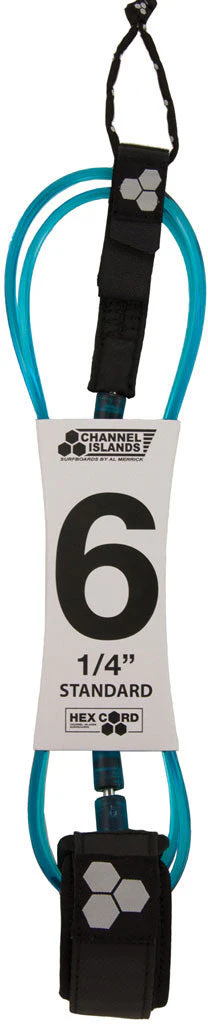 Channel Islands 6ft CI Standard Leash- Blue / Black / Green