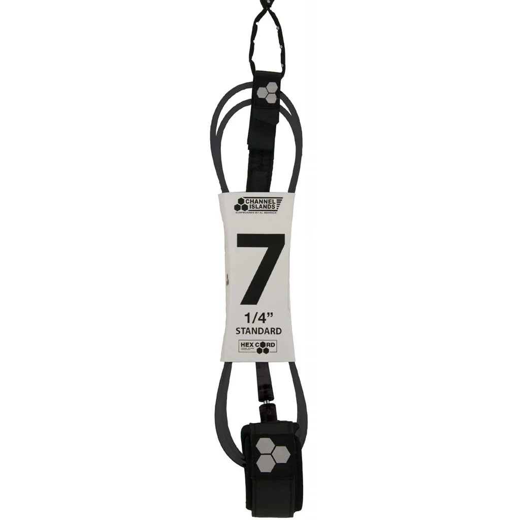 Channel Islands 7ft CI Standard Leash- Green / Blue / Black