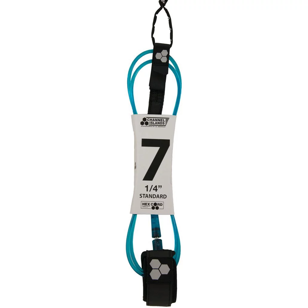 Channel Islands 7ft CI Standard Leash- Green / Blue / Black - Image 2