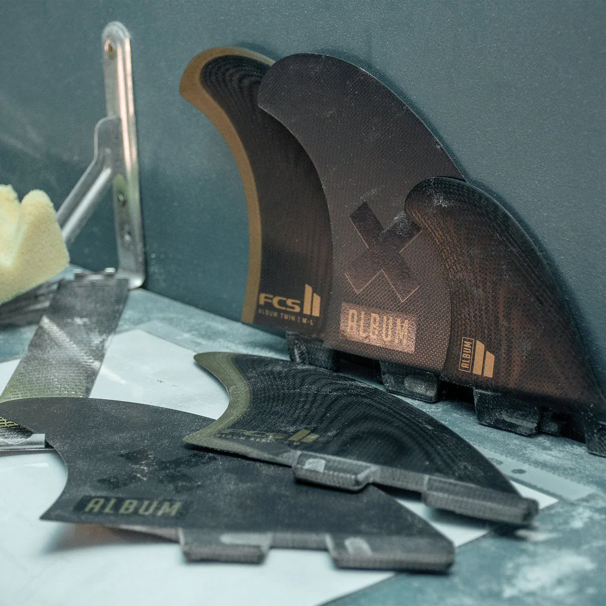FCS II Album Keel Twin PG Surfboard Performance Glass Fin Set - Image 4