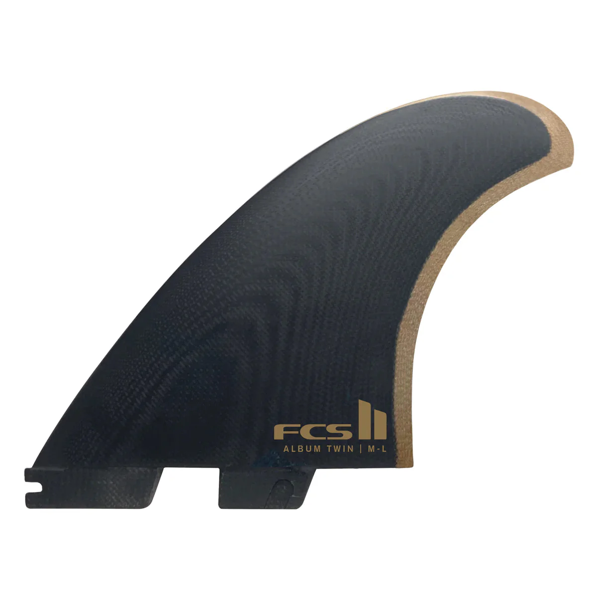 FCS II Album Twin + 1 Trailer PG Surfboard Fin Set - ML