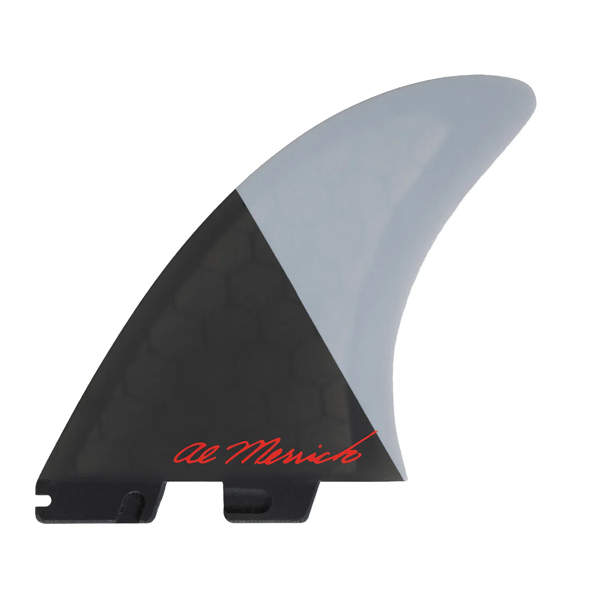 FCS II AM Twin +1 Al Merrick Trailer Stabiliser PG Performance Glass Surfboard Fins - Grey Charcoal - Image 2