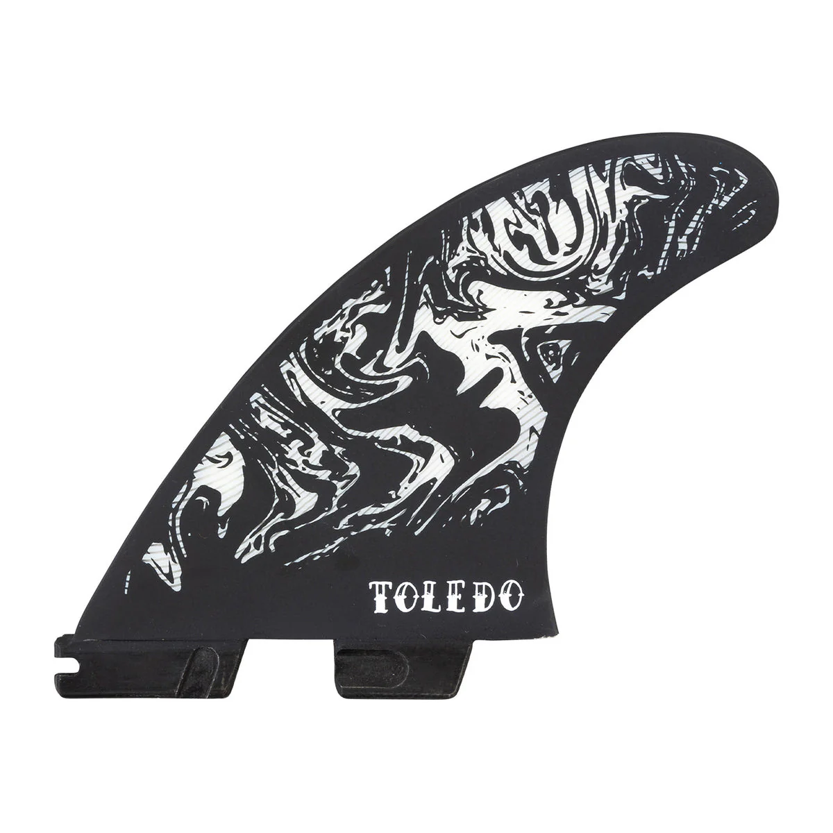 FCS II Medium FT Felipe Toledo PC Performance Core+ Aircore Thruster Surfboard Fins - Red Black White - Image 3