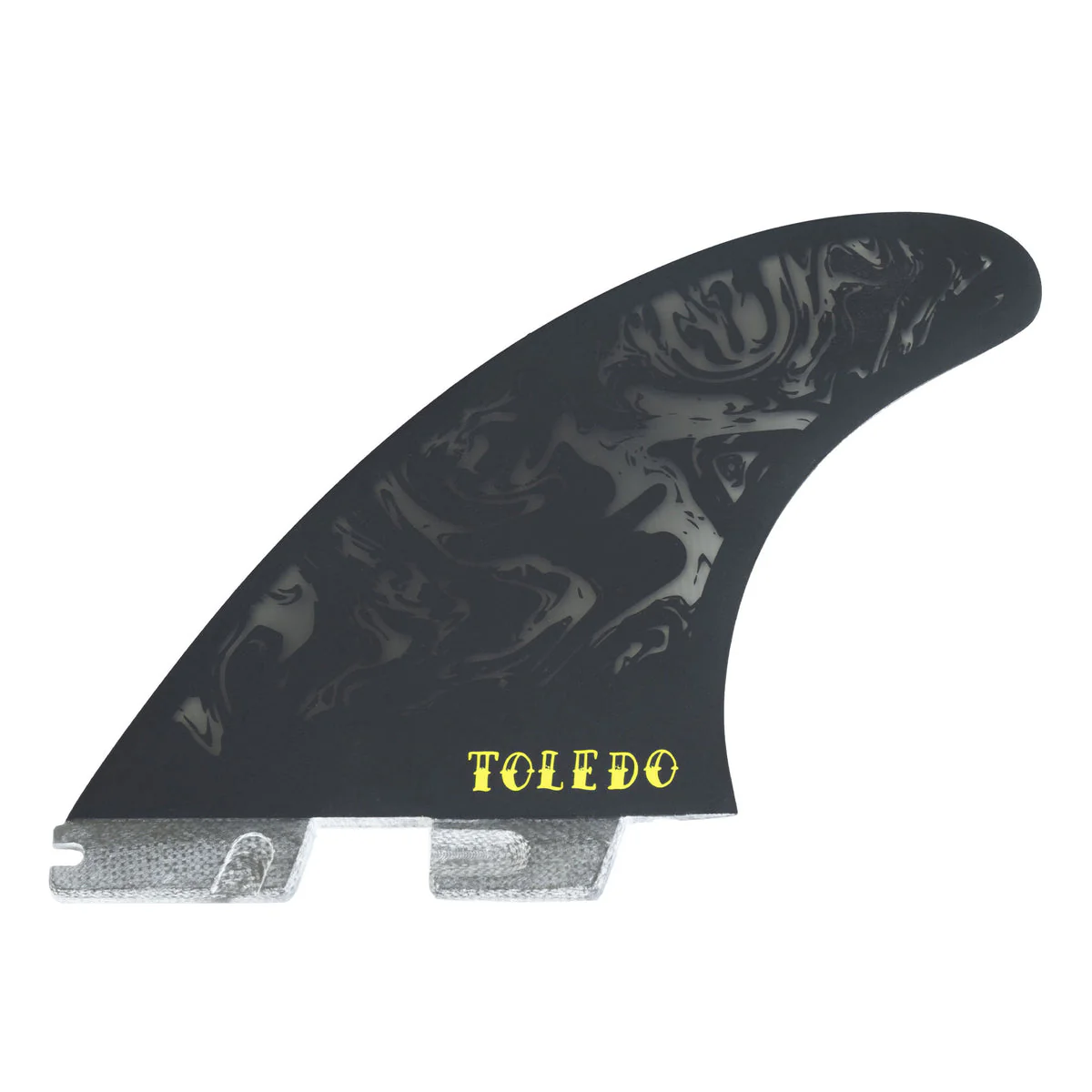 FCS II Large FT Felipe Toledo PG Pro Thruster Surfboard Fins - Black Acid - Image 4