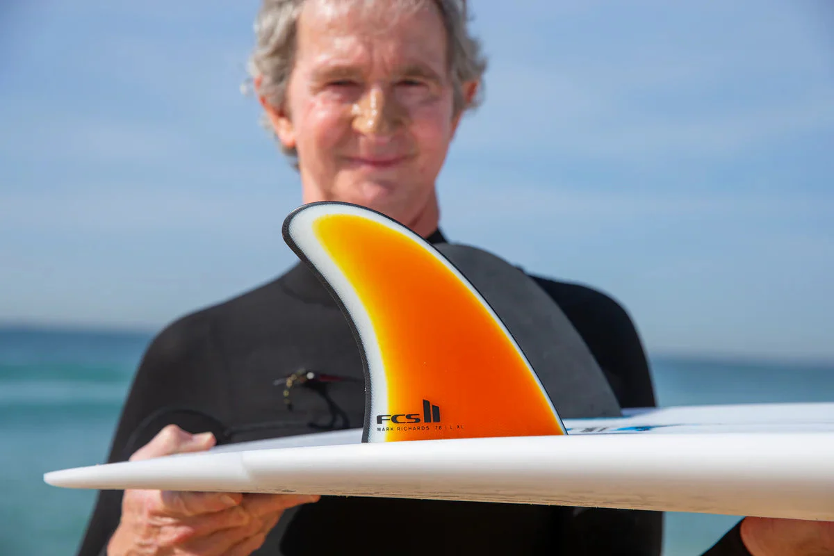 FCS II Mark Richards MR'78 Twin PG Surfboard Fins - Dark Sunset - Image 3
