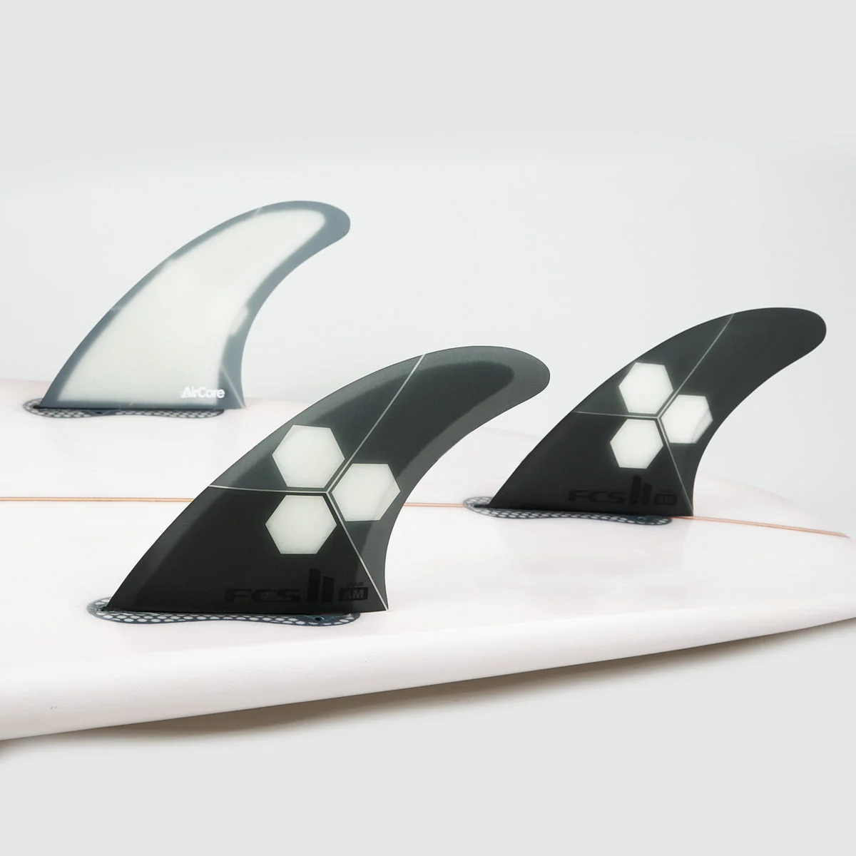 FCS II Medium AM PC + Aircore  Surfboard Fins Grey - Image 2