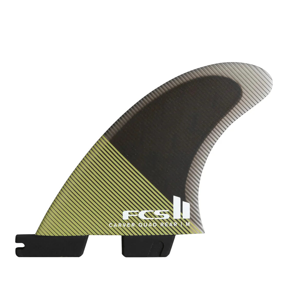 FCS II Medium Carver PC Quad Rear Surfboard Fins - Eucalyptus