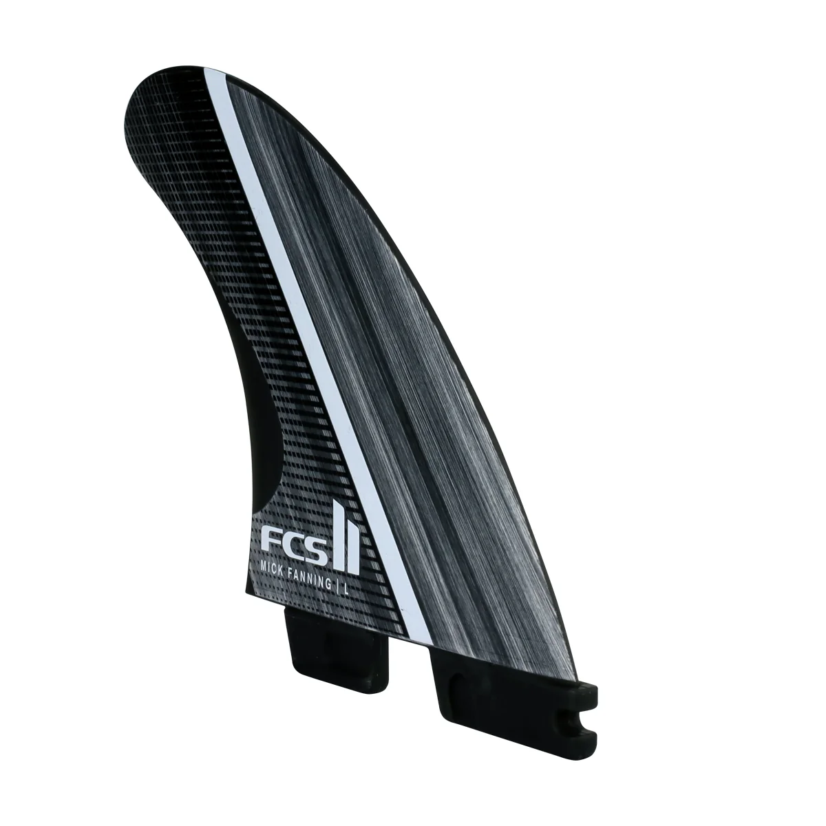 FCS II Medium Mick Fanning Glass Fibre Fusion Thruster Surfboard Fins  Smoke White - Image 5