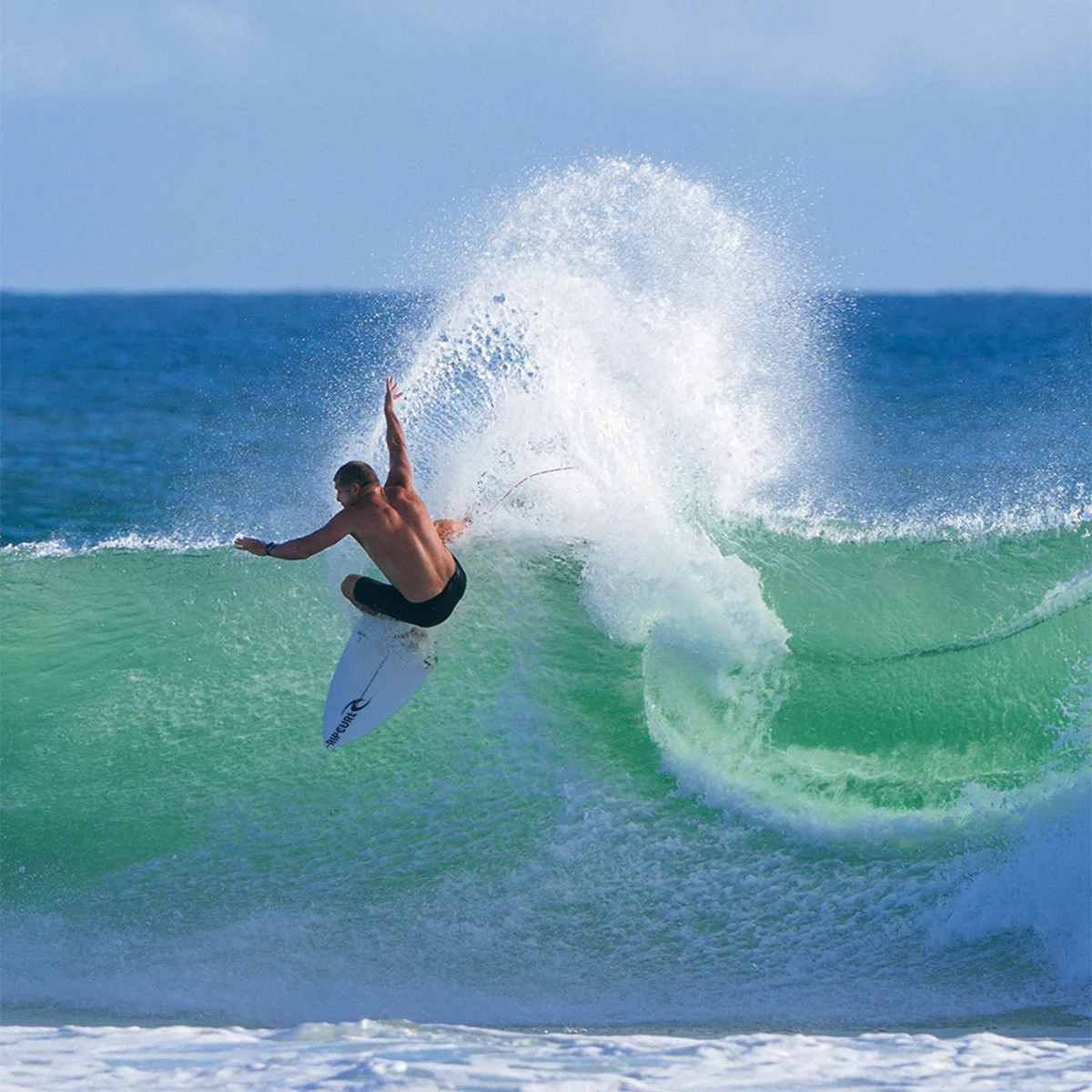 FCS II Medium Mick Fanning Glass Fibre Fusion Thruster Surfboard Fins  Smoke White - Image 9