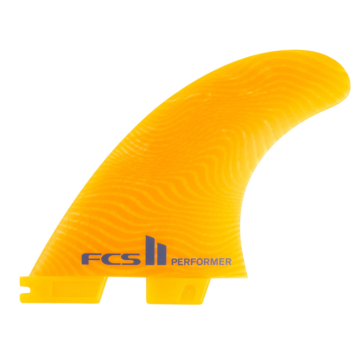 FCS II Medium Performer Neo Glass Thruster Surfboard Fins - Pacific Mango