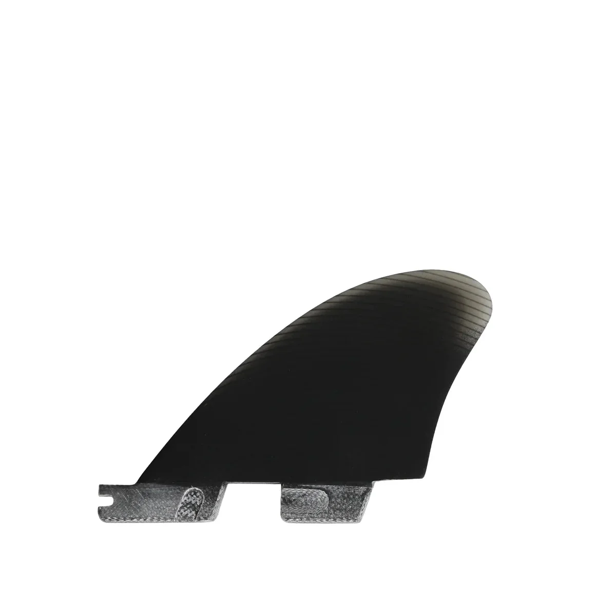 FCS II Performer Split Keel Quad PG Surfboard Performance Glass Fin Set - Black - Image 3