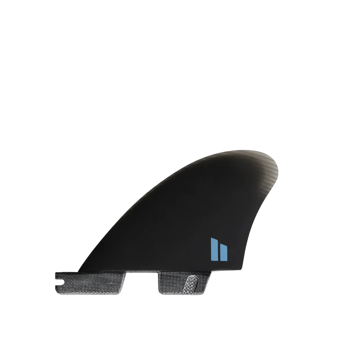 FCS II Performer Split Keel Quad PG Surfboard Performance Glass Fin Set - Black - Image 4