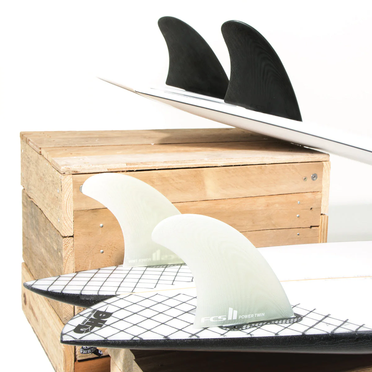 FCS II Power Twin PG Performance Glass Surfboard Fins - Image 7