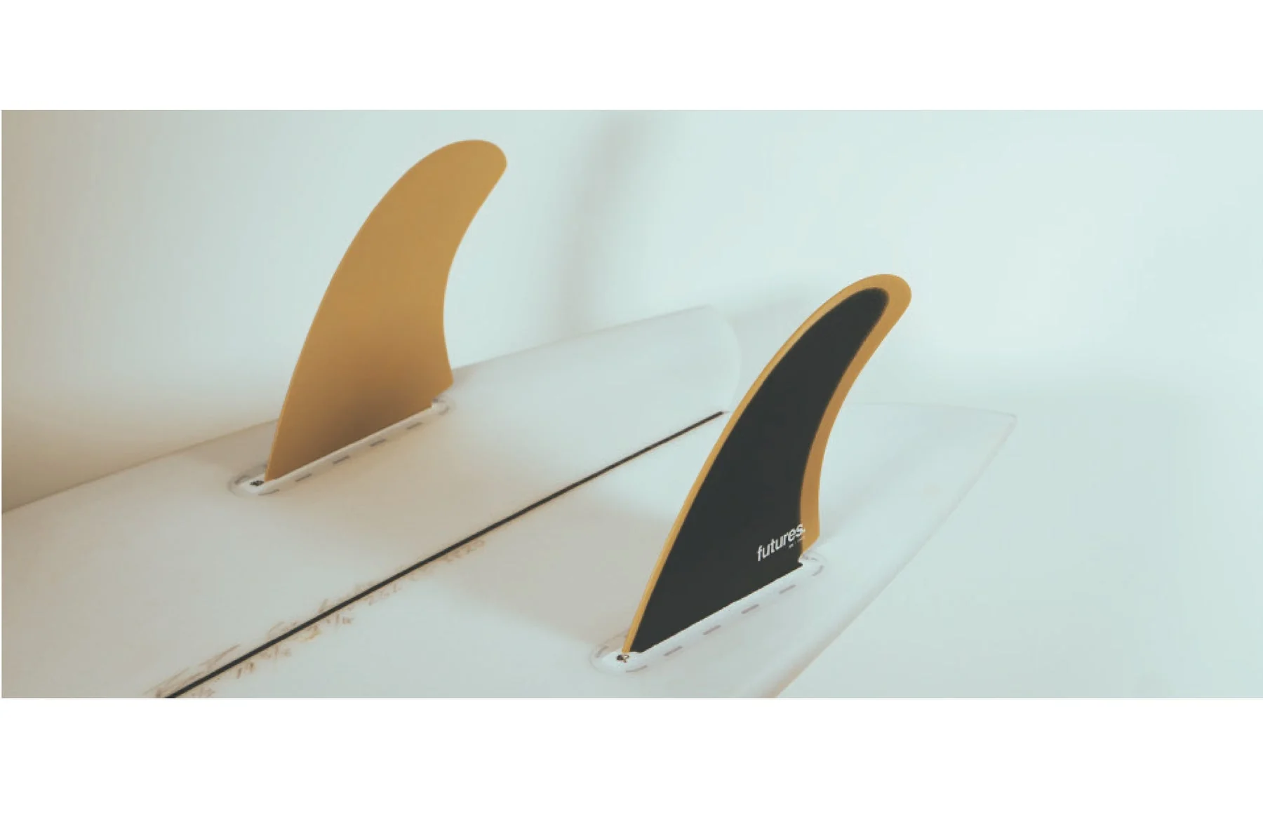 Futures EN Fiberglass Twin Fin Large Slate Ochre - Image 2