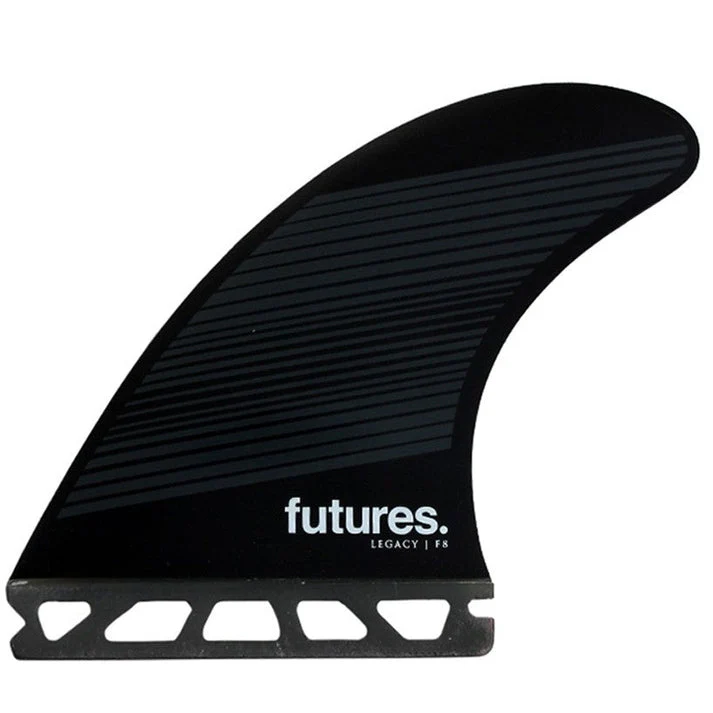 Futures Large F8 Legacy Series Honeycomb Thruster Surfboard Fin - Green Black - Image 3