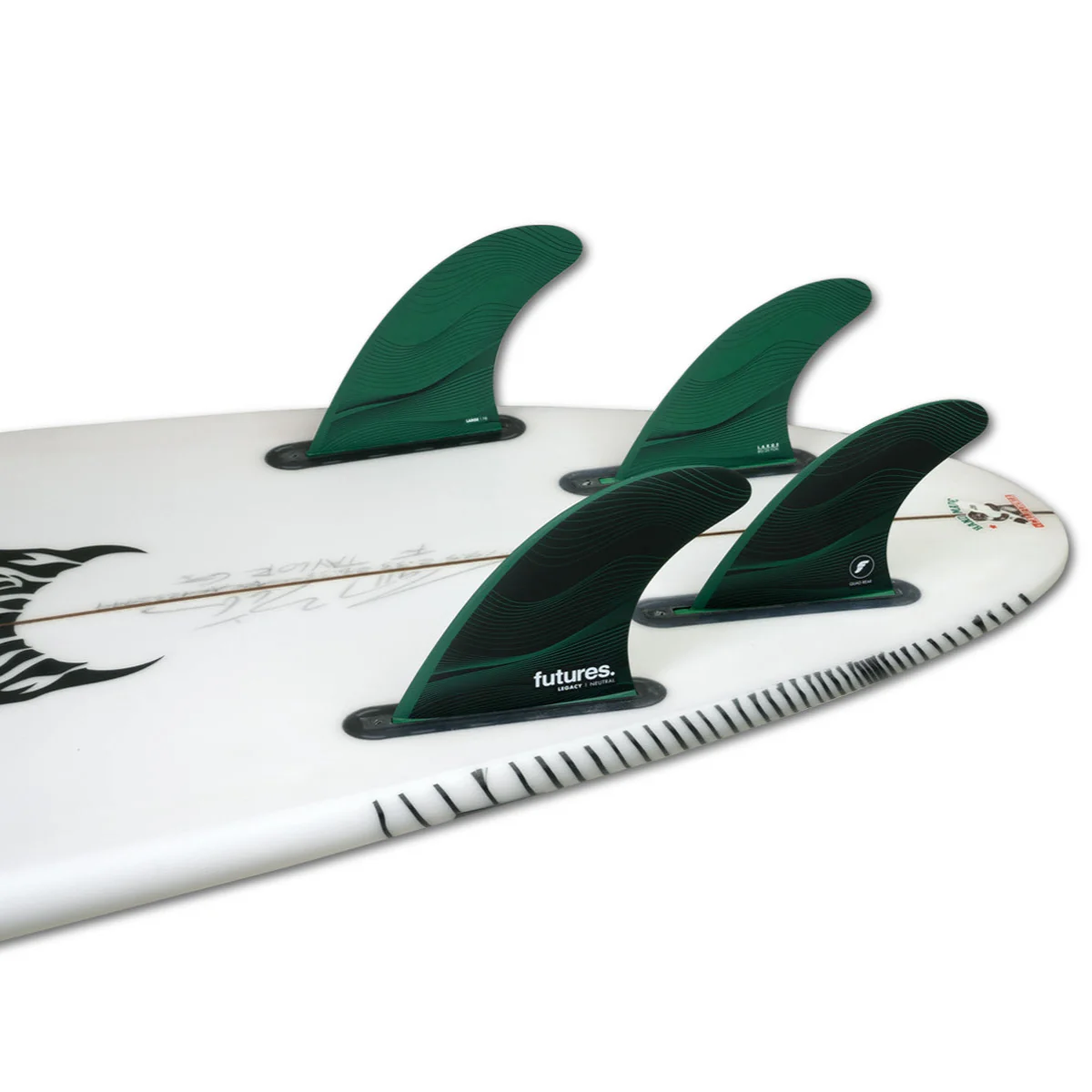 Futures Large F8 Legacy Series Five Fin Set Green - Image 2