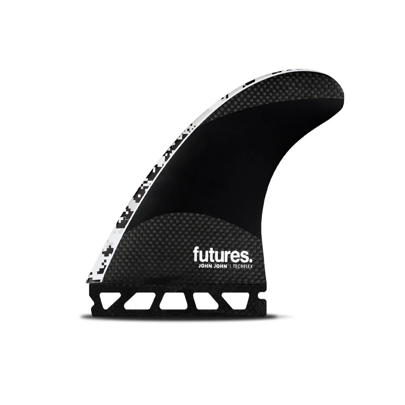 Futures Large John John Florence Techflex Digi White Pro Thruster Surfboard Fin