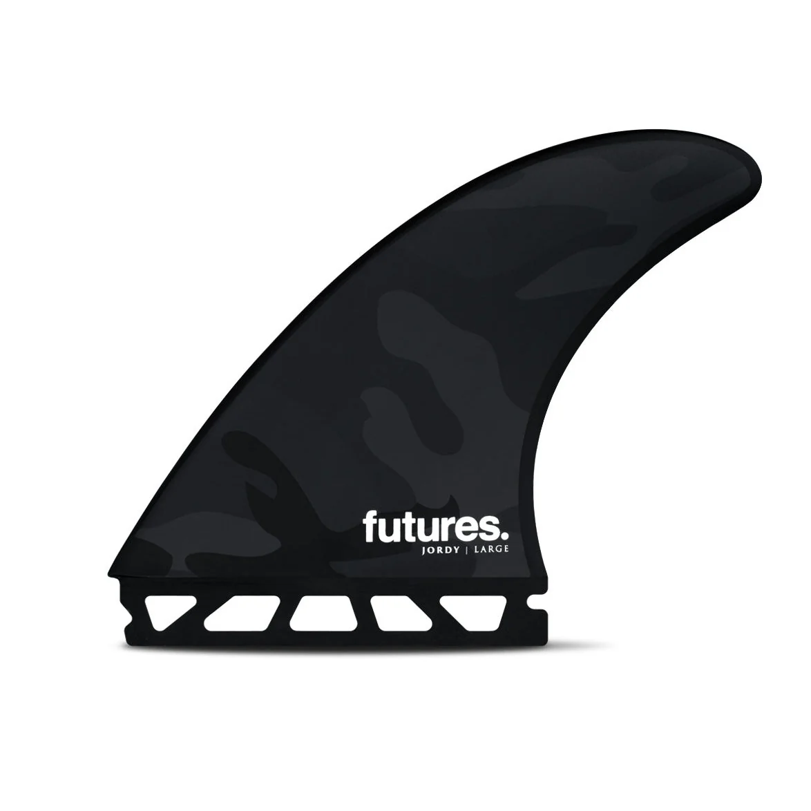 Futures Large Jordy Thruster Surfboard Fins - Black White Camo - Image 2