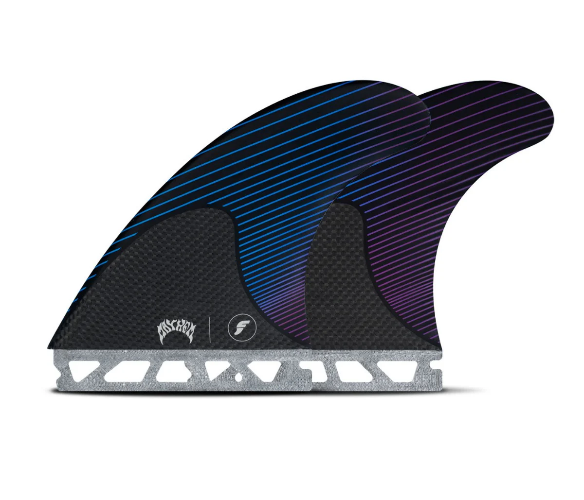 Futures Large Lost Mayhem Thruster Surfboard Fin - Blue Violet - Image 2
