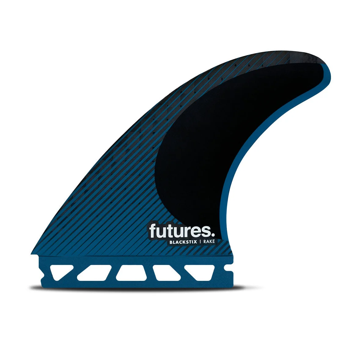 Futures Large R8 Blackstix Thruster Surfboard Fins - Blue
