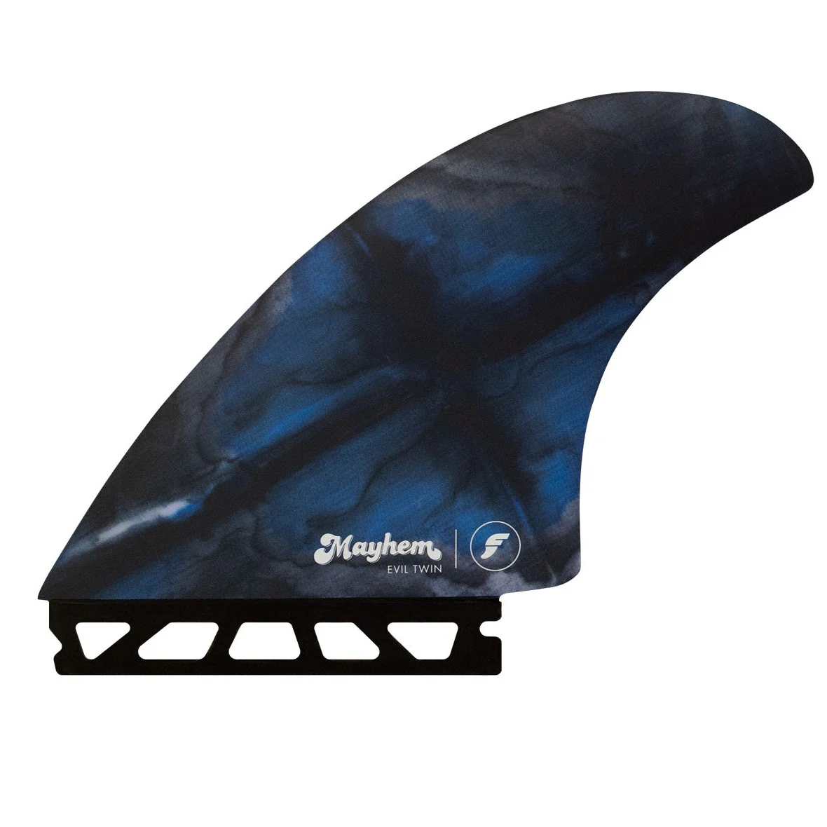 Futures Mayhem Evil Twin + 1 Large Fins Blue Black - Image 2