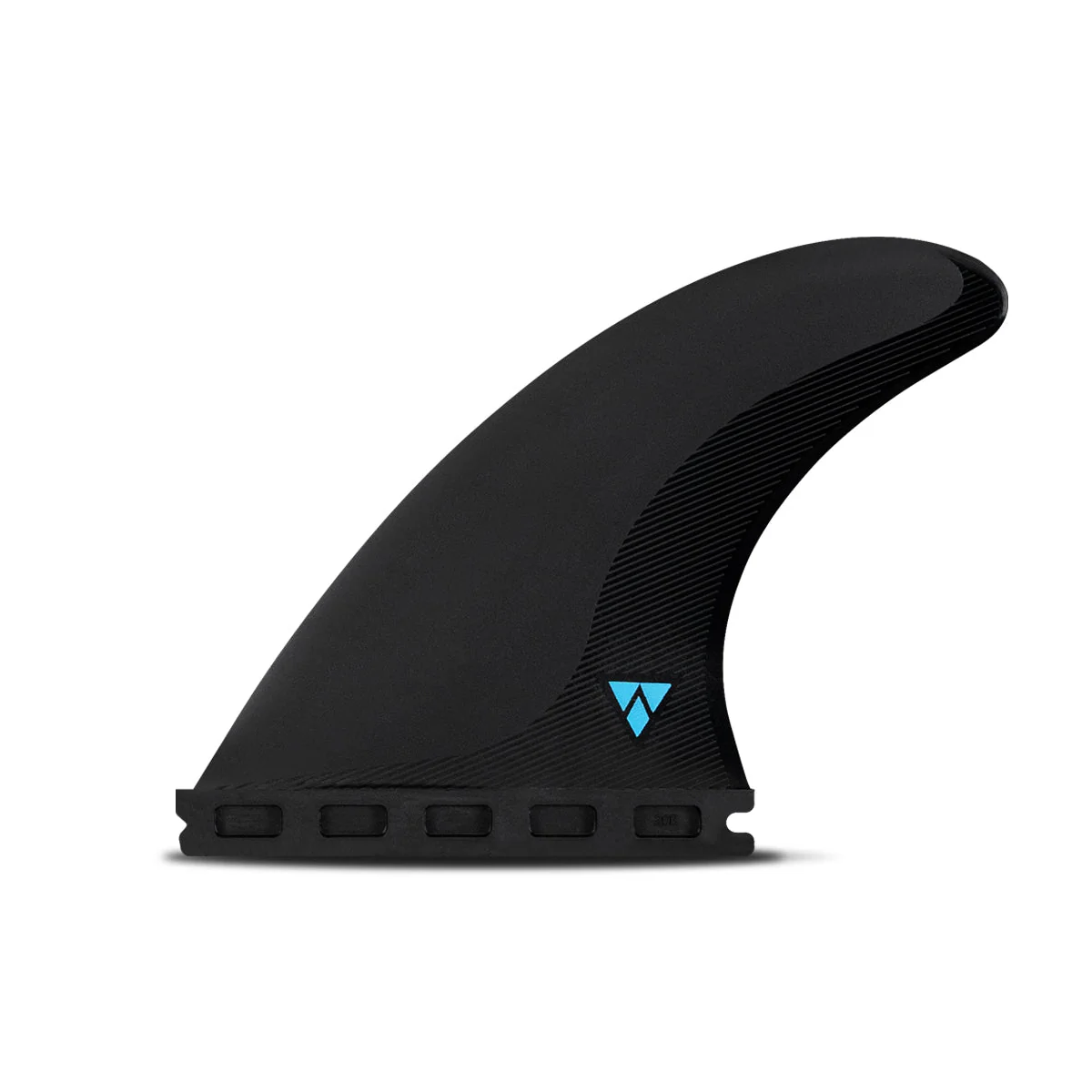 Futures Medium AM1 Alpha Carbon Thruster Surfboard Fin - Black Blue - Image 2
