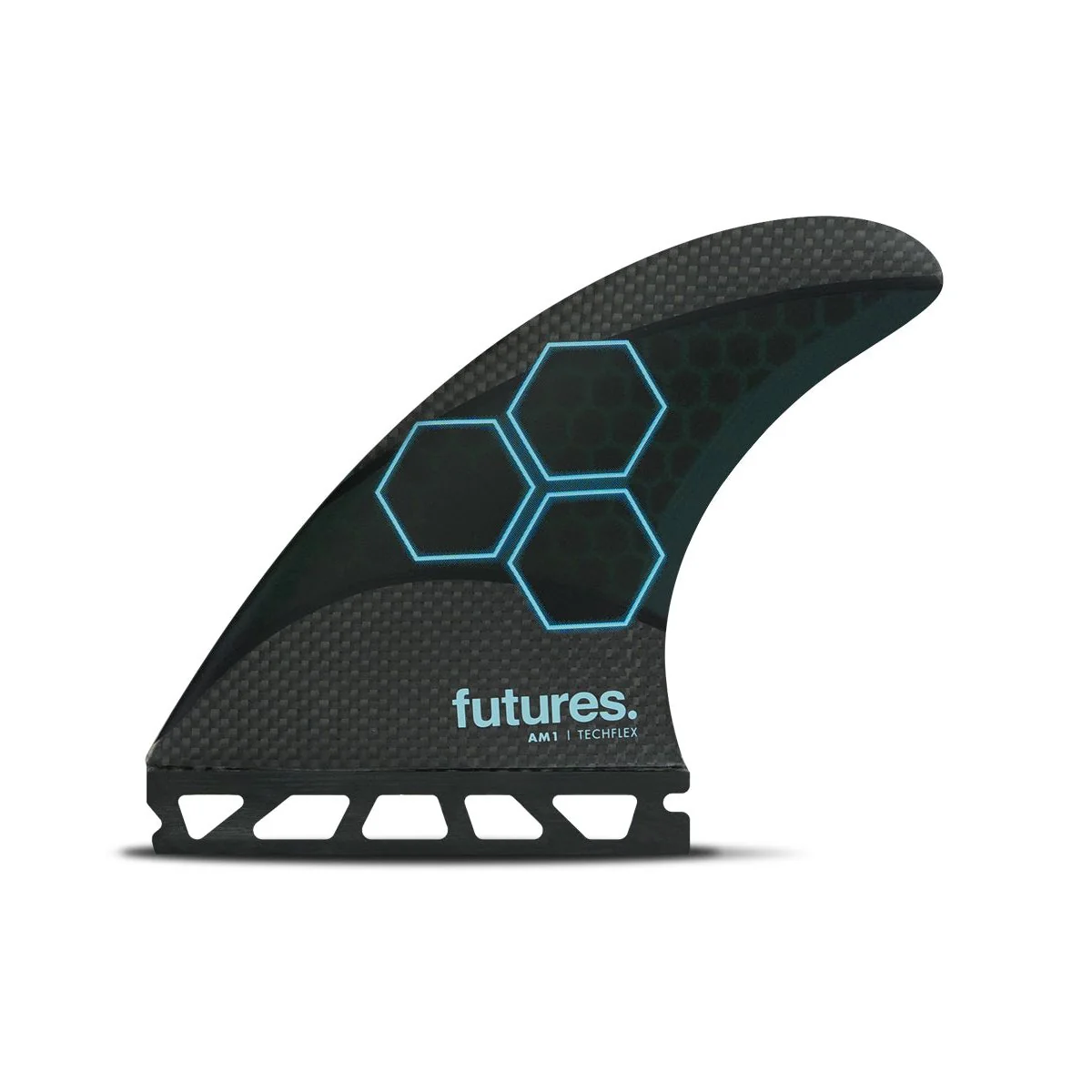 Futures Medium AM1 Techflex Thruster Surfboard Fin - Black Blue
