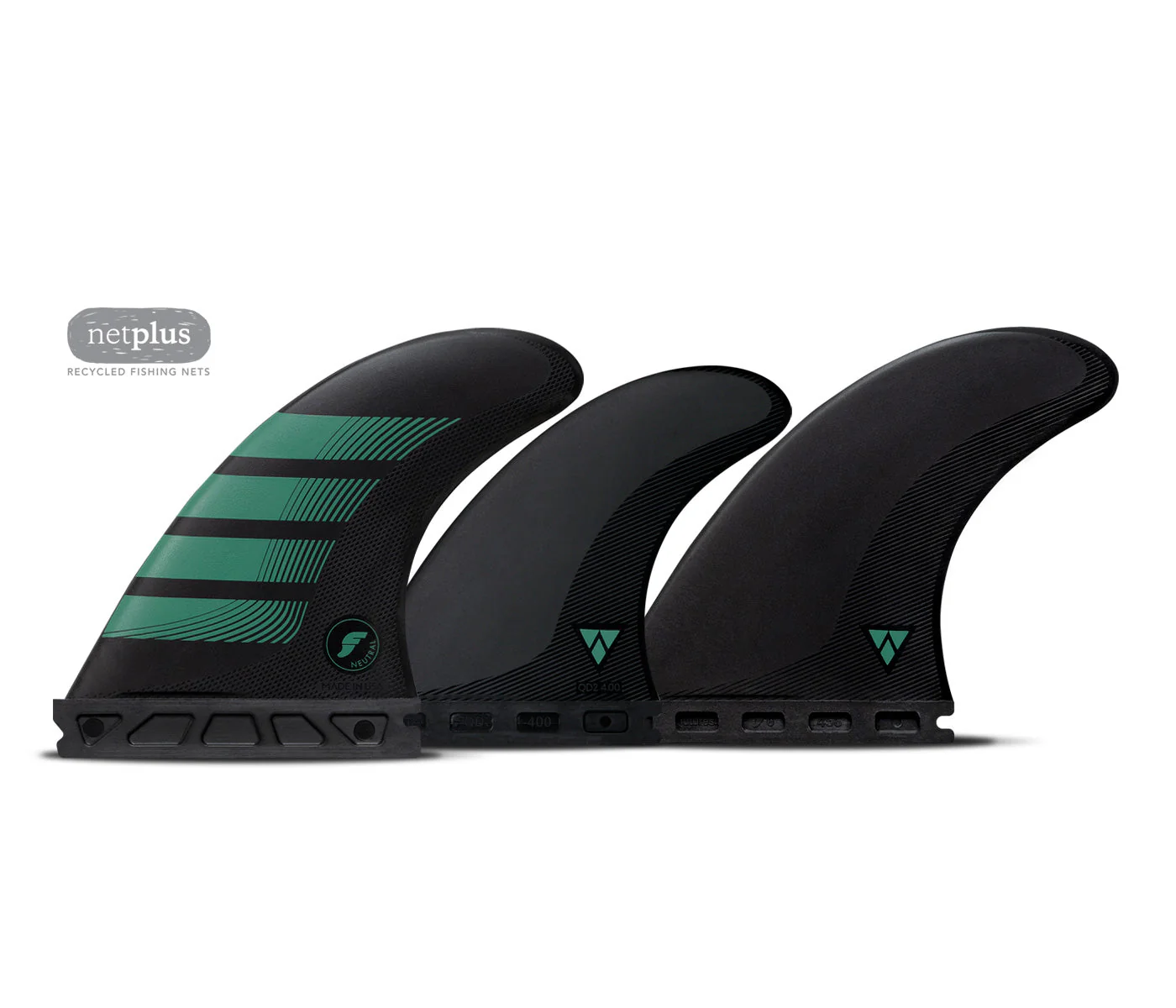Futures Medium F6 Alpha Carbon Five Surfboard Fin - Black Blue