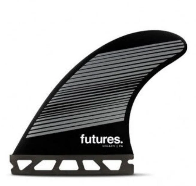 Futures Medium F6 Legacy Series Honeycomb Thruster Surfboard Fin - Green Black Grey - Image 3