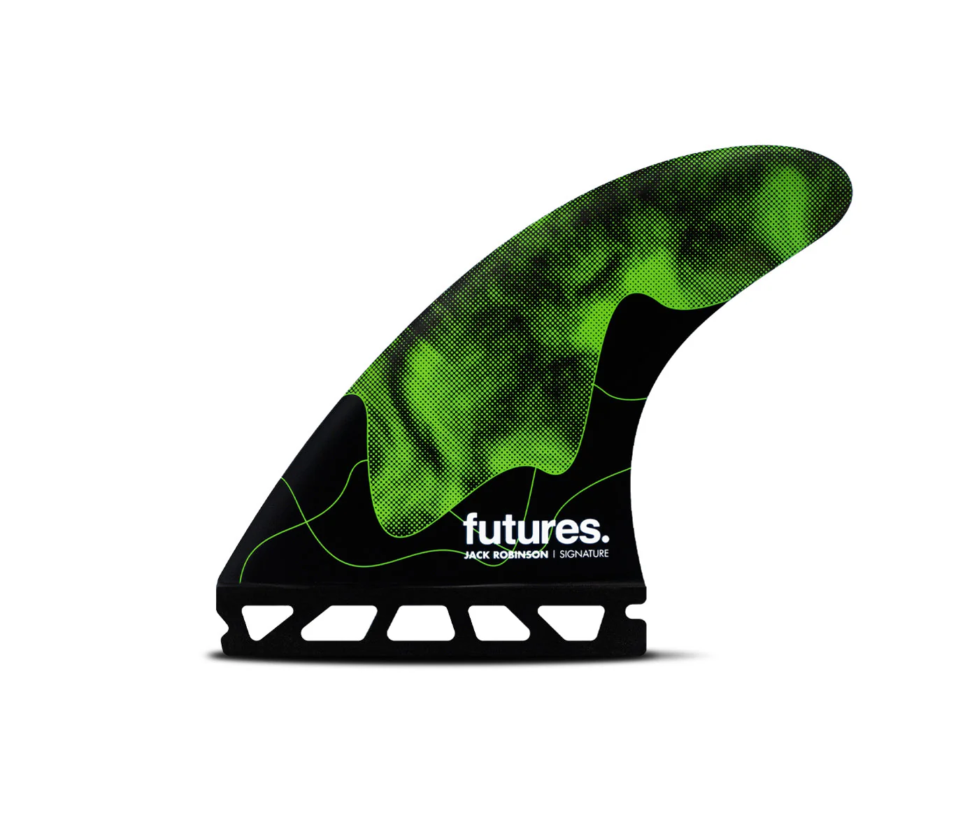 Futures Medium Jack Robinson Signature Honeycomb Surfboard Fin Green