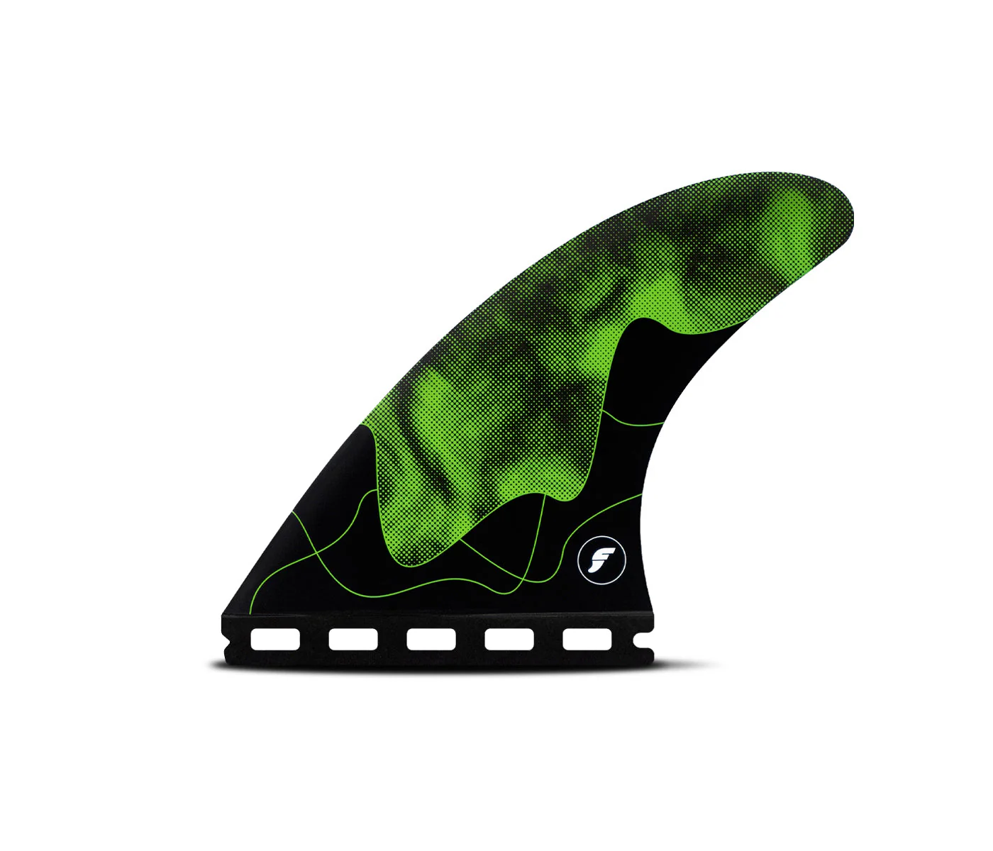 Futures Medium Jack Robinson Signature Honeycomb Surfboard Fin Green - Image 2