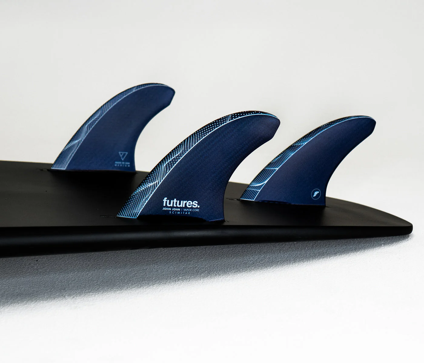 Futures Medium John John Florence Vapor Core Scimitar Thruster Surfboard Fins - Image 3