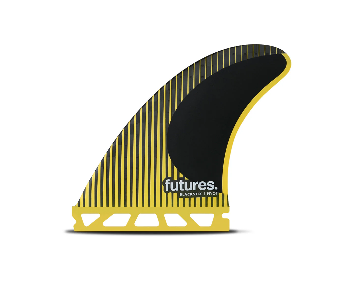 Futures Medium P6 Pivot Blackstix Thruster Surfboard Fin - Yellow Black