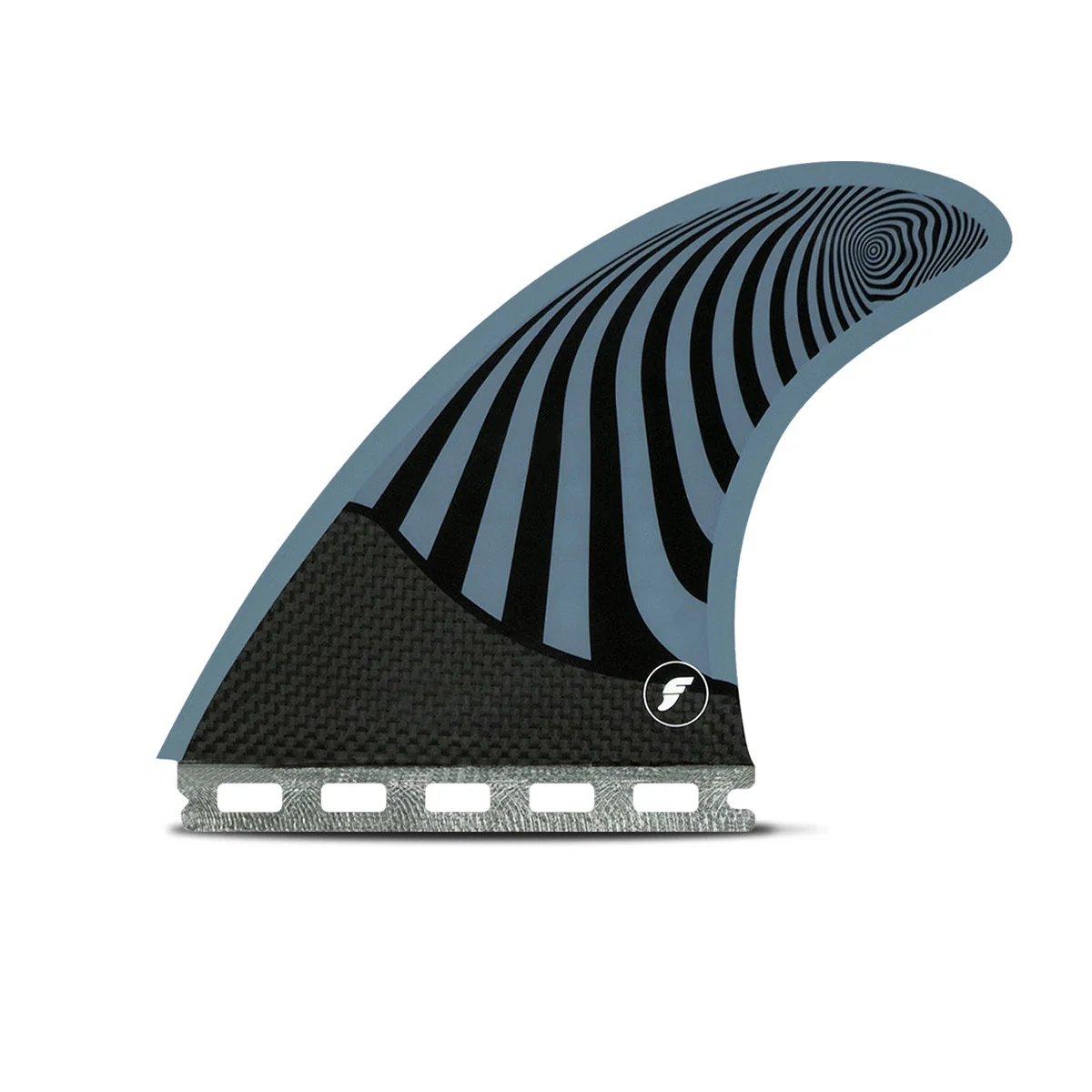 Futures Large Pyzel Thruster Surfboard Fins - Blue Yellow - Image 3