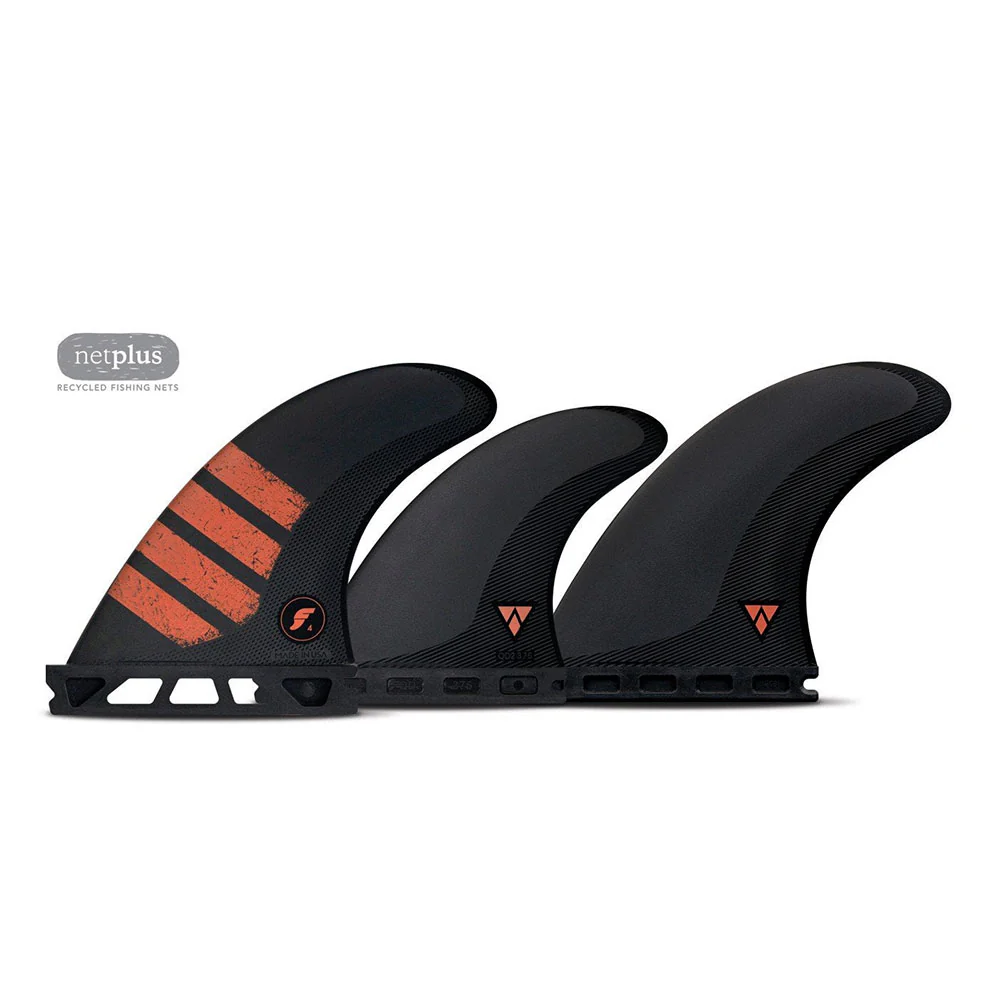 Futures Small F4 Alpha Carbon Five Surfboard Fin - Black Red