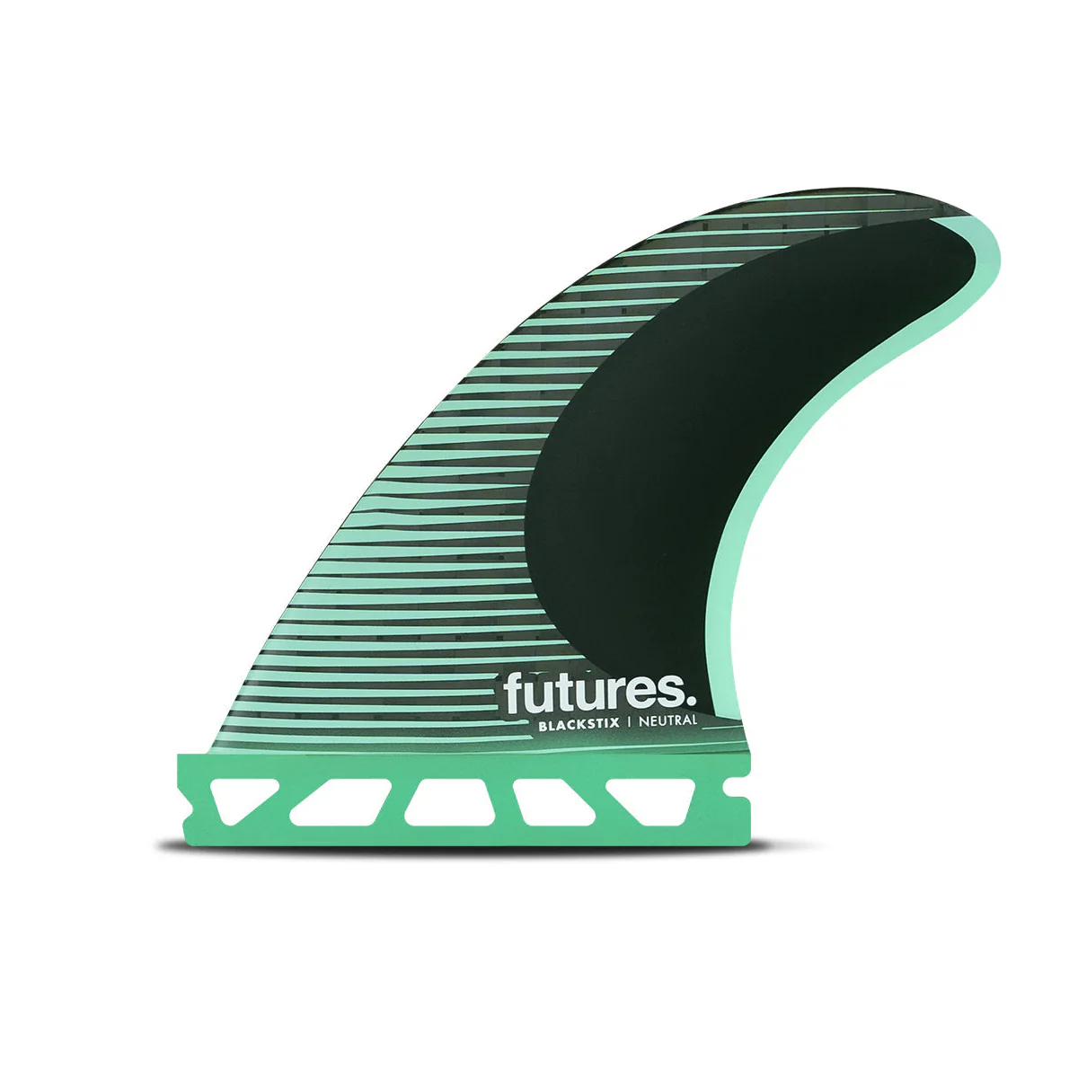 Futures Small F4 Blackstix Green Surfboard Fin