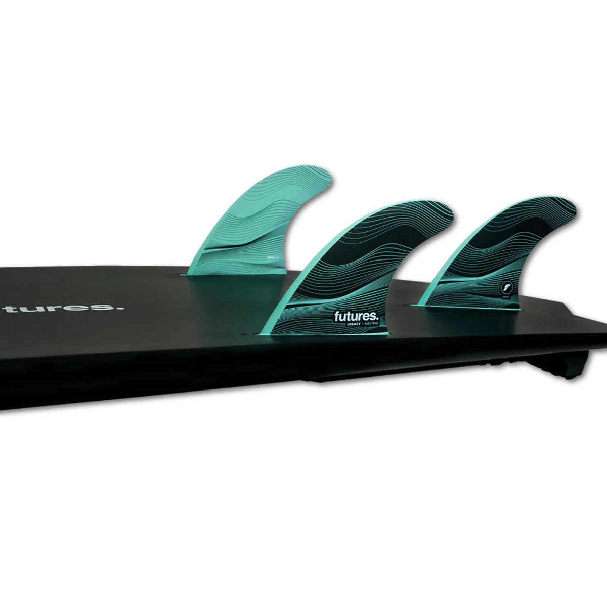Futures Small F4 Legacy Series Five Fin Set - Green - Image 3
