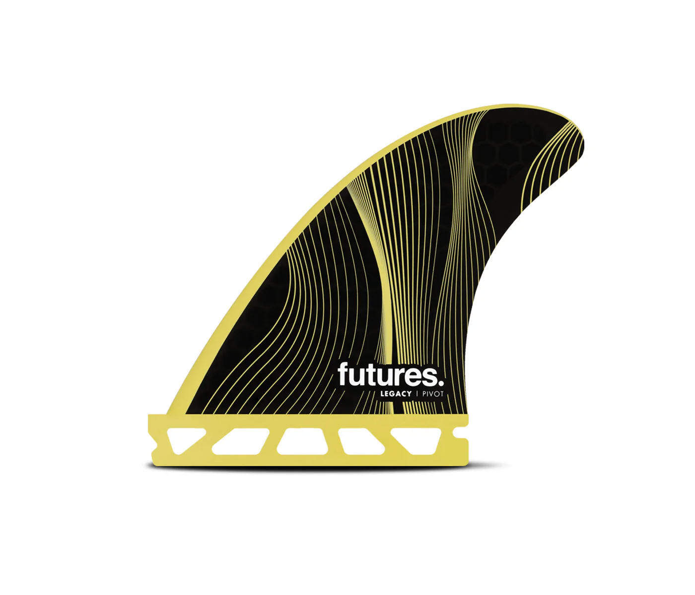 Futures Small P4 Pivot Legacy Series Thruster Surfboard Fin - Yellow