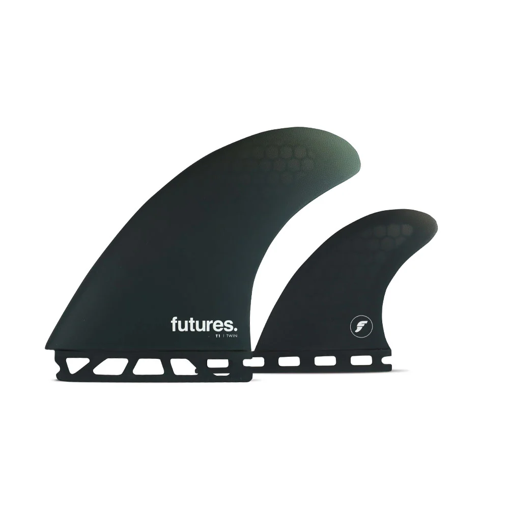 Futures T1 Twin +1 Trailer Surfboard Fin - Navy