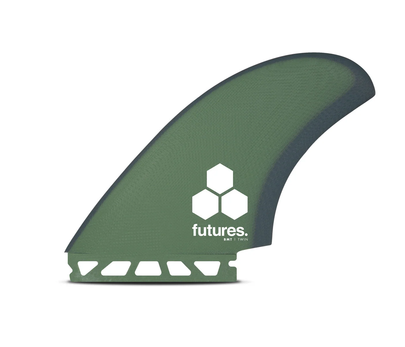Futures Twin Fin BMT Britt Merrick Fibreglass - Green Grey