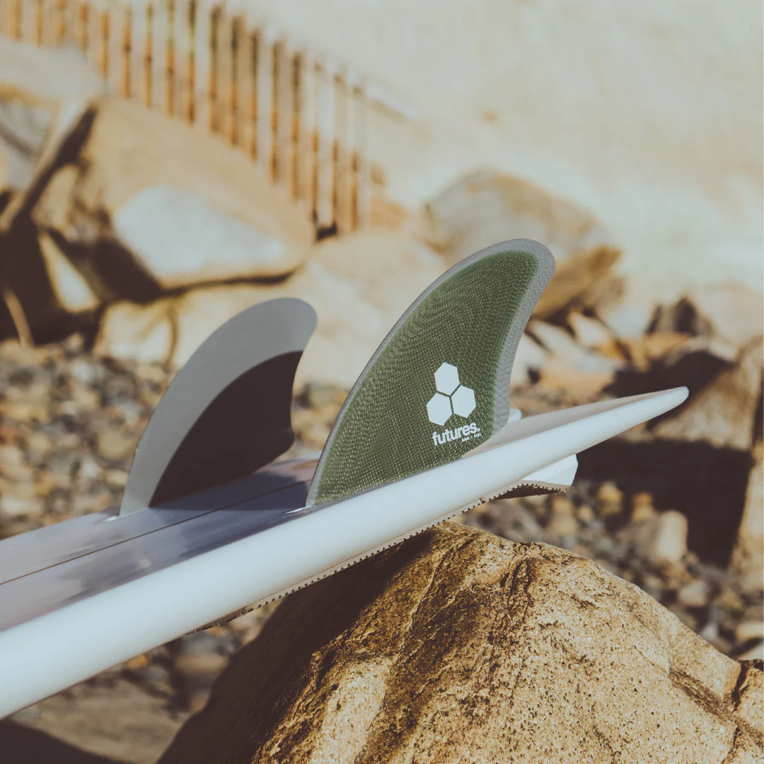 Futures Twin Keel AMK Al Merrick Surfboard Fin Green Grey - Image 2